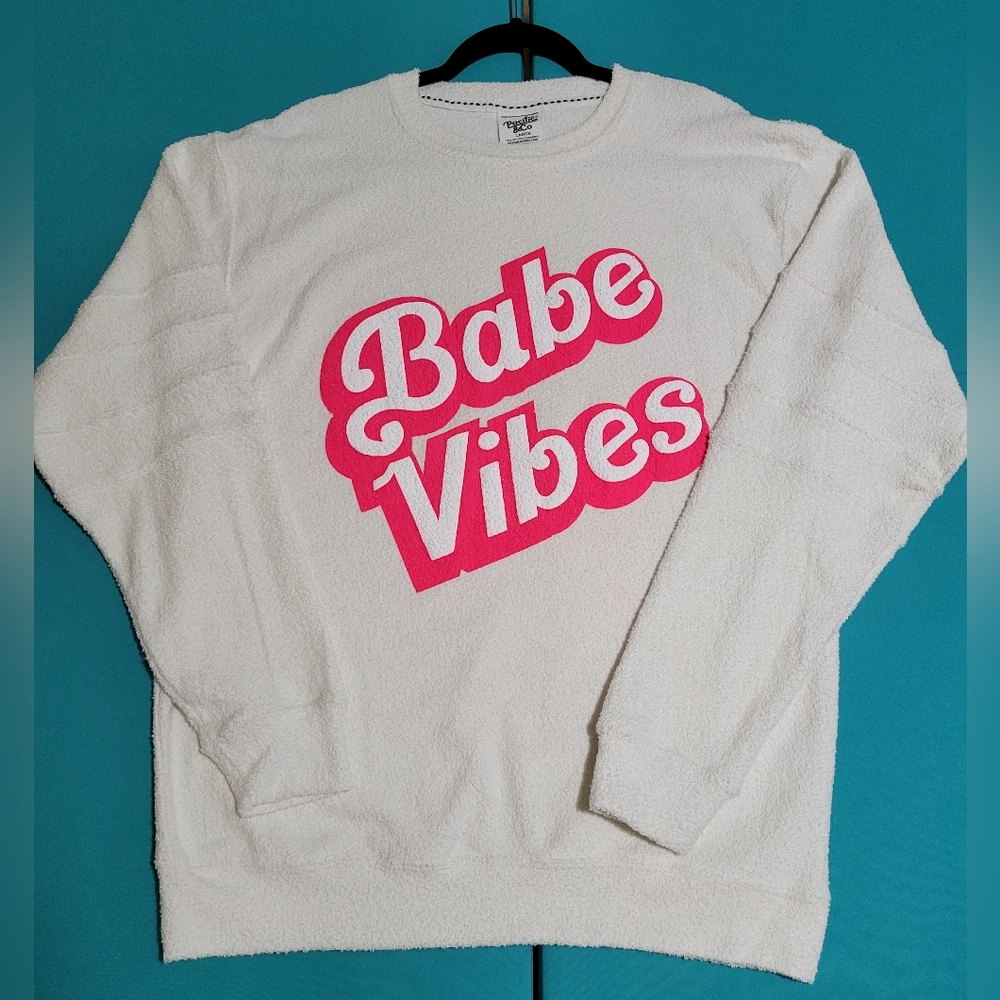 Babe Vibes Barbie Oversized Sweatshirt / Sweater Size L